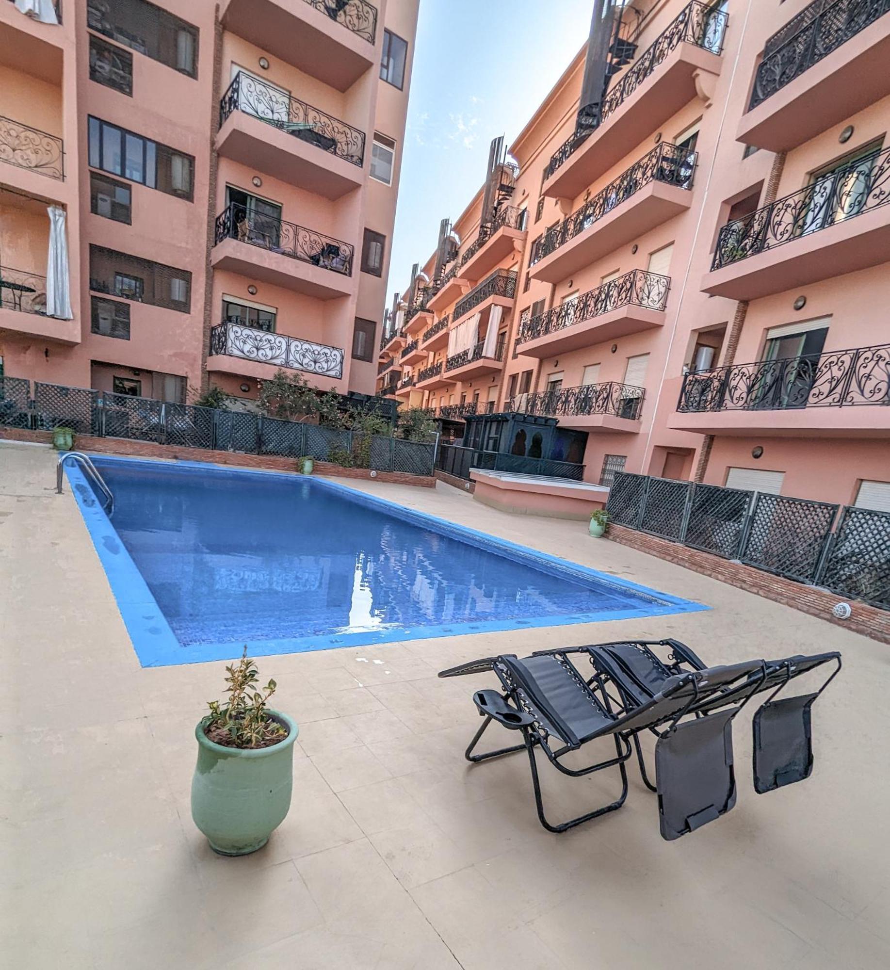 Apartment Panoramic View Majorelle Garden With Pool